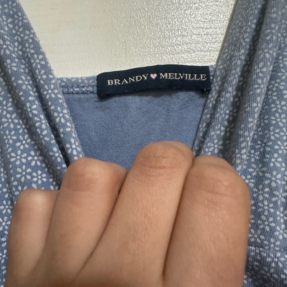 Brandy Melville Dress Blue with White floral pattern
Worn twice